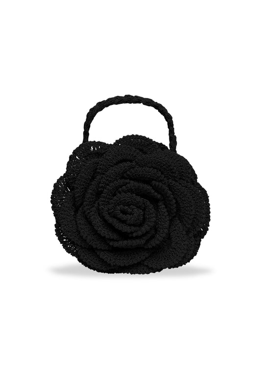 FLOWER BAG BLACK