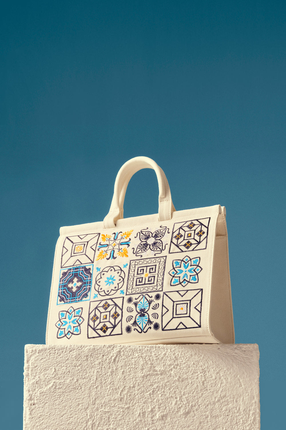 MINI PORTO GREEK TILES EMBROIDERY