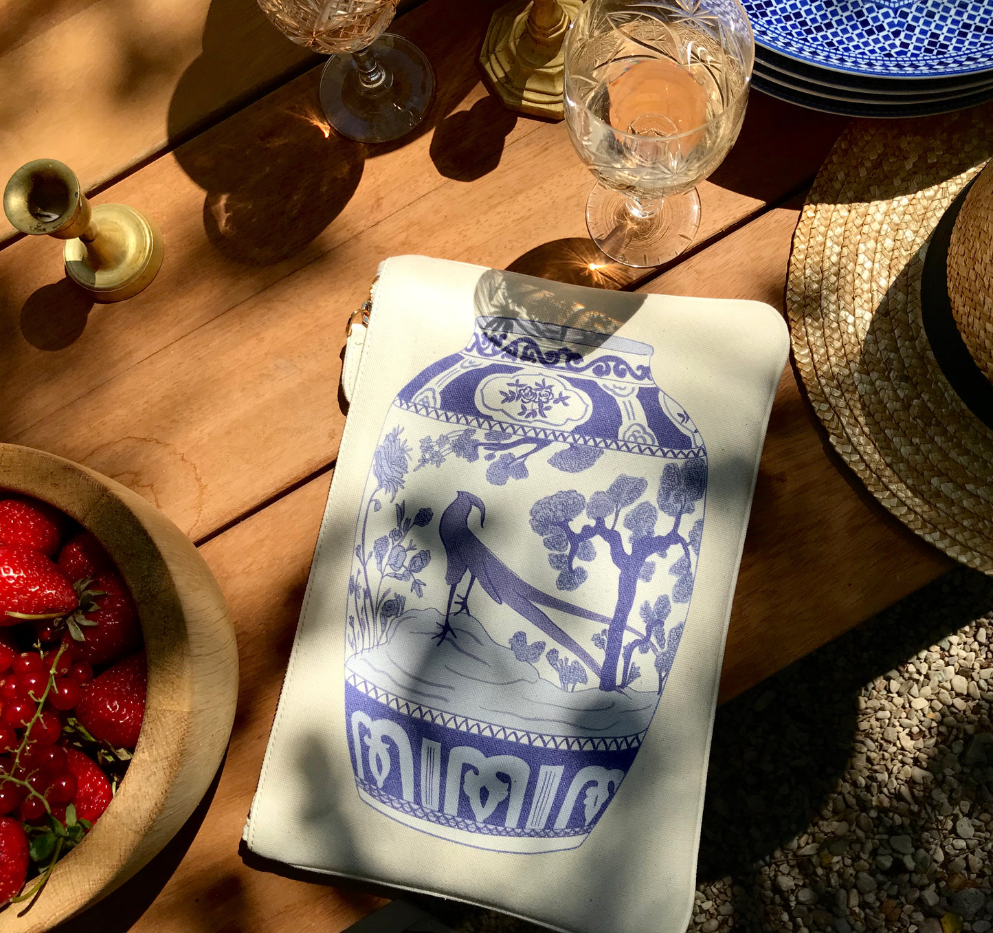 POCHETTE ‘LA GRANDE VASE’ BLEU