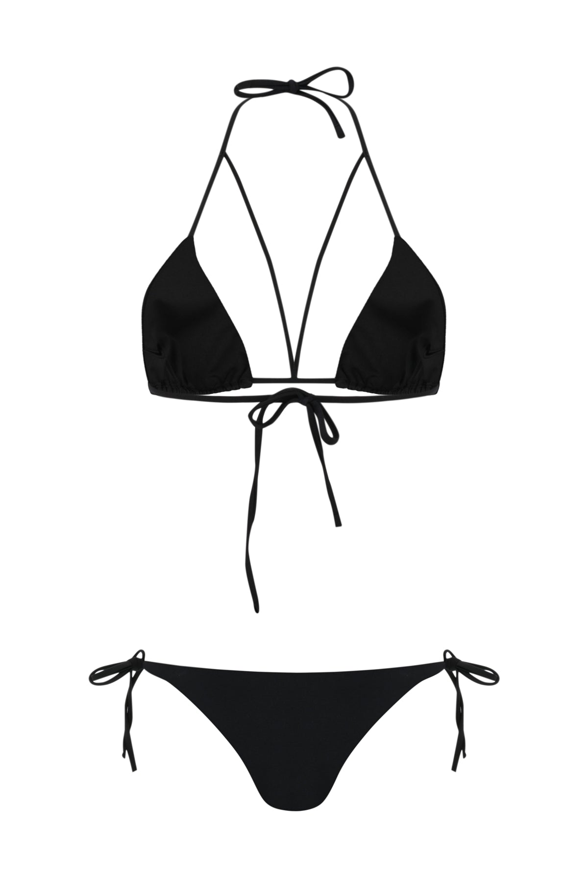 THIN STRAP BIKINI BLACK