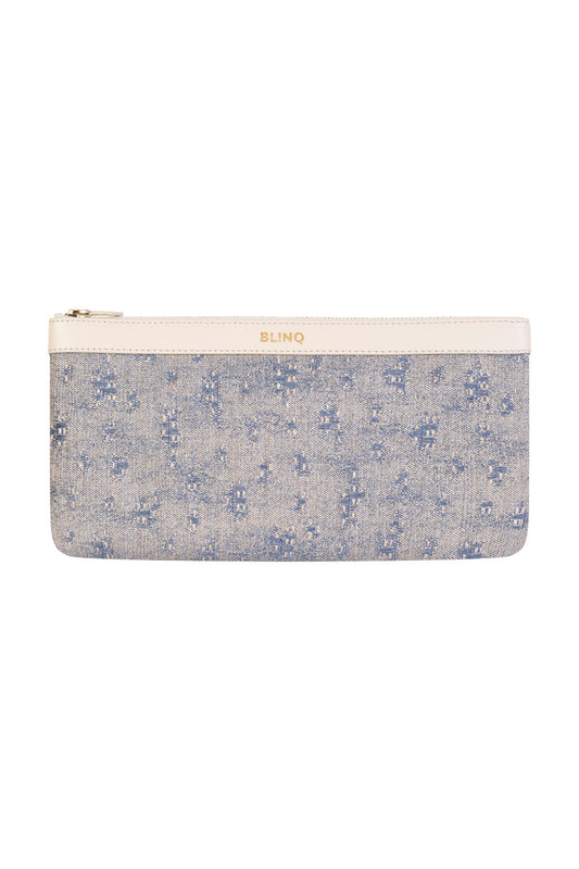 CLUTCH ISOLA LUNGO SHINY DENIM